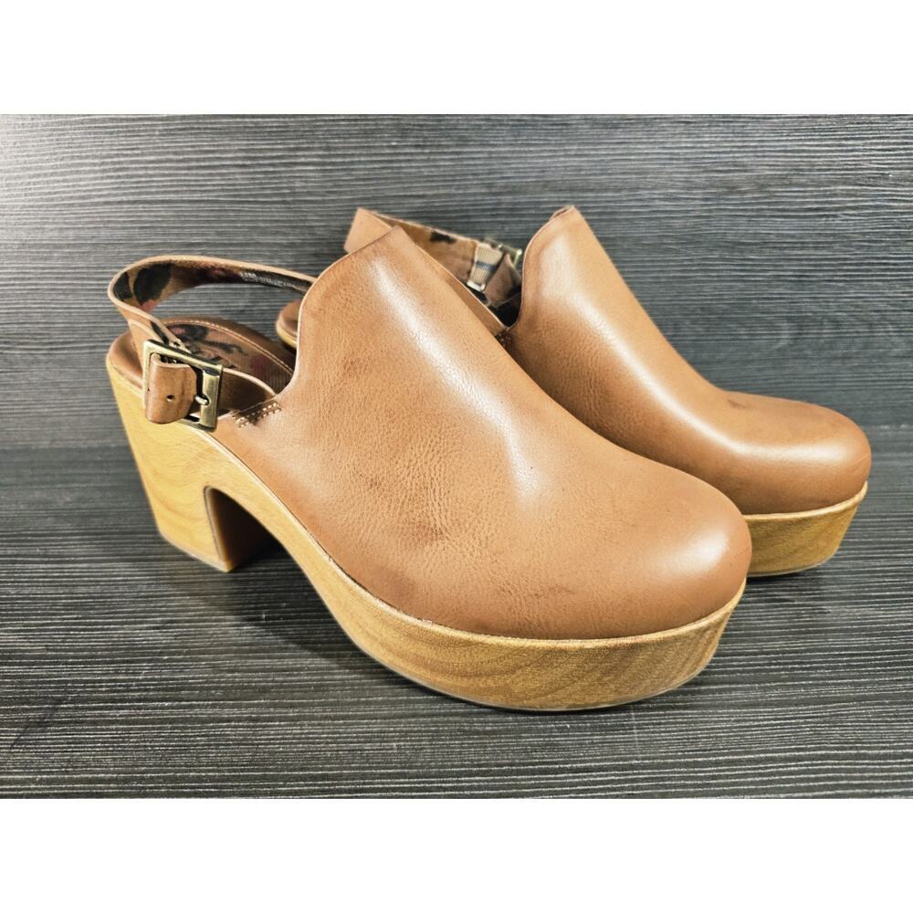 Korks Soho Clog Mules Womems Sz 11 Brown Platform KR0024016 CBUJ24